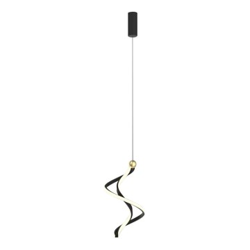 Κρεμαστό φωτιστικό οροφής LED COLIA LED/19W/230V μαύρο/χρυσό