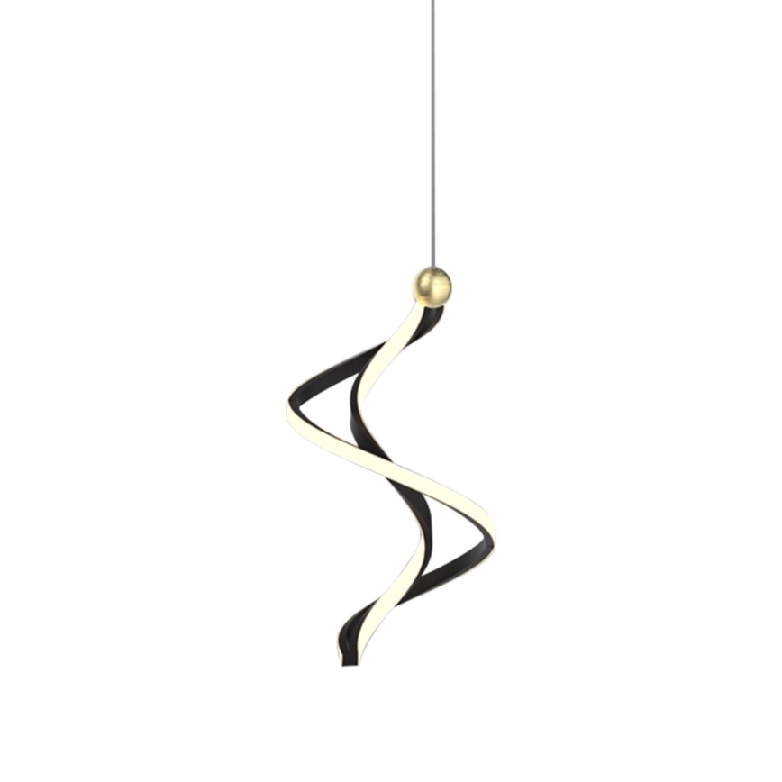 Κρεμαστό φωτιστικό οροφής LED COLIA LED/19W/230V μαύρο/χρυσό