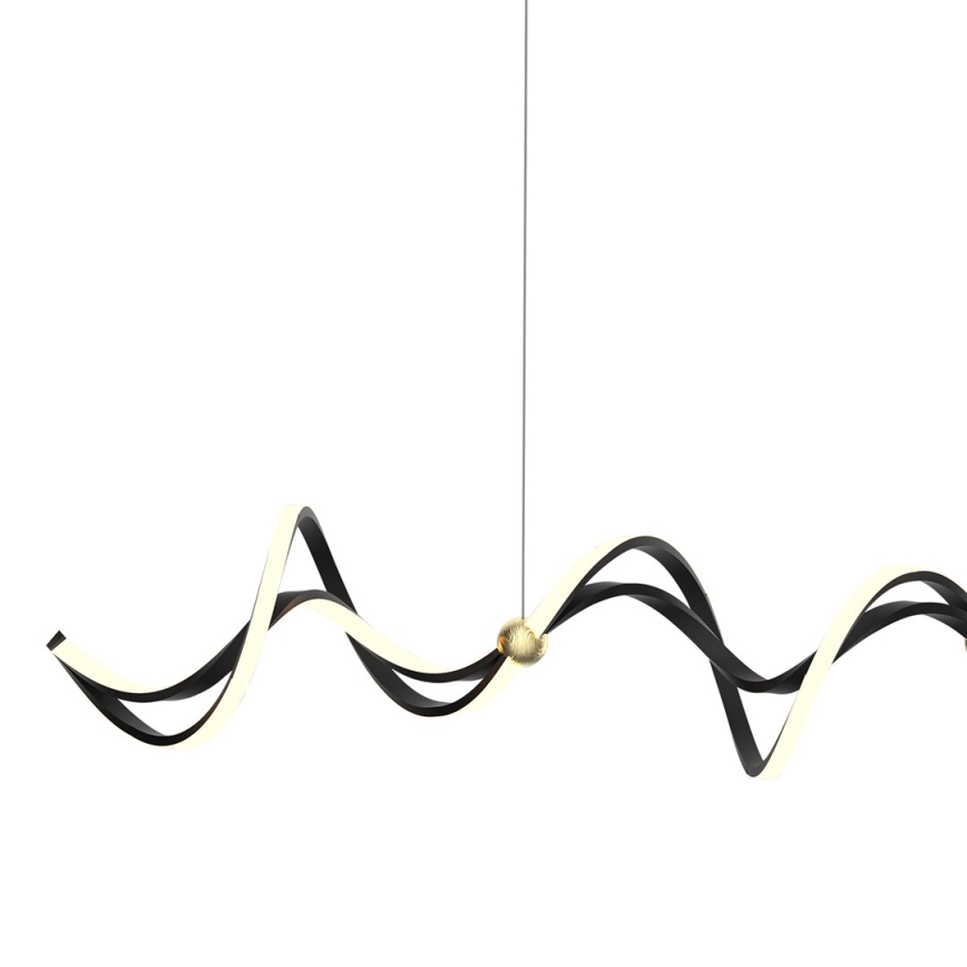 Κρεμαστό φωτιστικό οροφής LED COLIA LED/55W/230V μαύρο/χρυσό