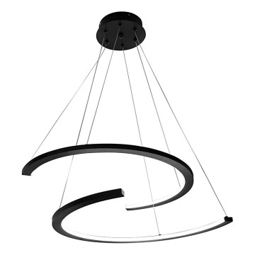 Κρεμαστό φωτιστικό οροφής LED DOUBLEMOON LED/30W/230V μαύρο