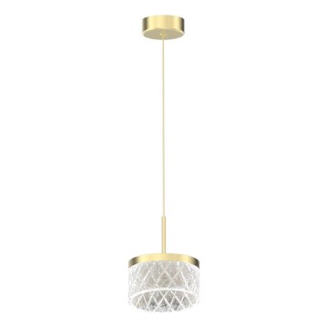 Κρεμαστό φωτιστικό οροφής LED ELEGANCE LED/9W/230V διάμετρος 15 cm χρυσό