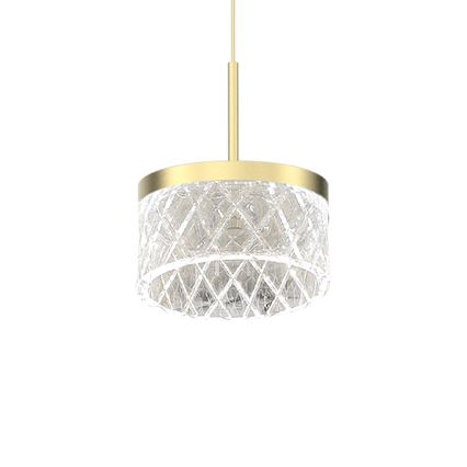 Κρεμαστό φωτιστικό οροφής LED ELEGANCE LED/9W/230V διάμετρος 15 cm χρυσό