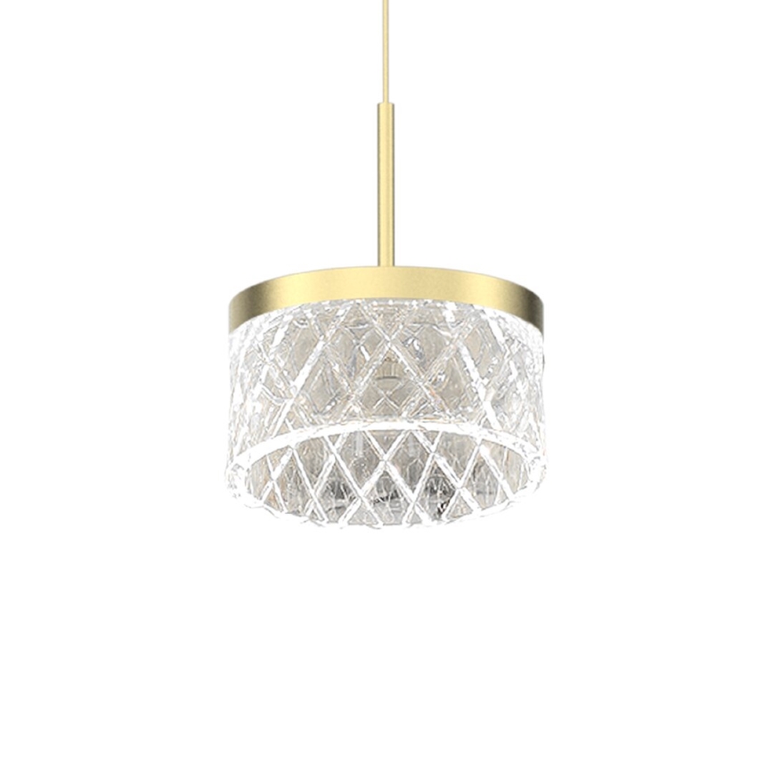Κρεμαστό φωτιστικό οροφής LED ELEGANCE LED/9W/230V διάμετρος 15 cm χρυσό