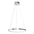 Κρεμαστό φωτιστικό οροφής LED HOOP LED/27W/230V διάμετρος 50 cm 4000K γυαλιστερό χρώμιο