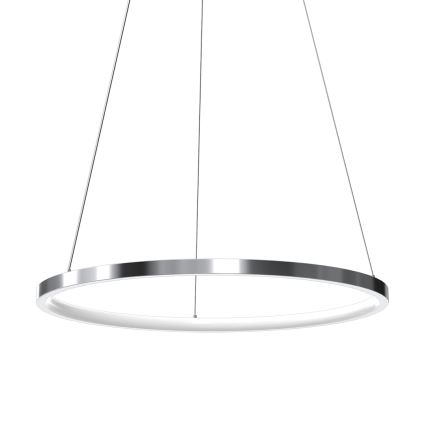 Κρεμαστό φωτιστικό οροφής LED HOOP LED/27W/230V διάμετρος 50 cm 4000K γυαλιστερό χρώμιο
