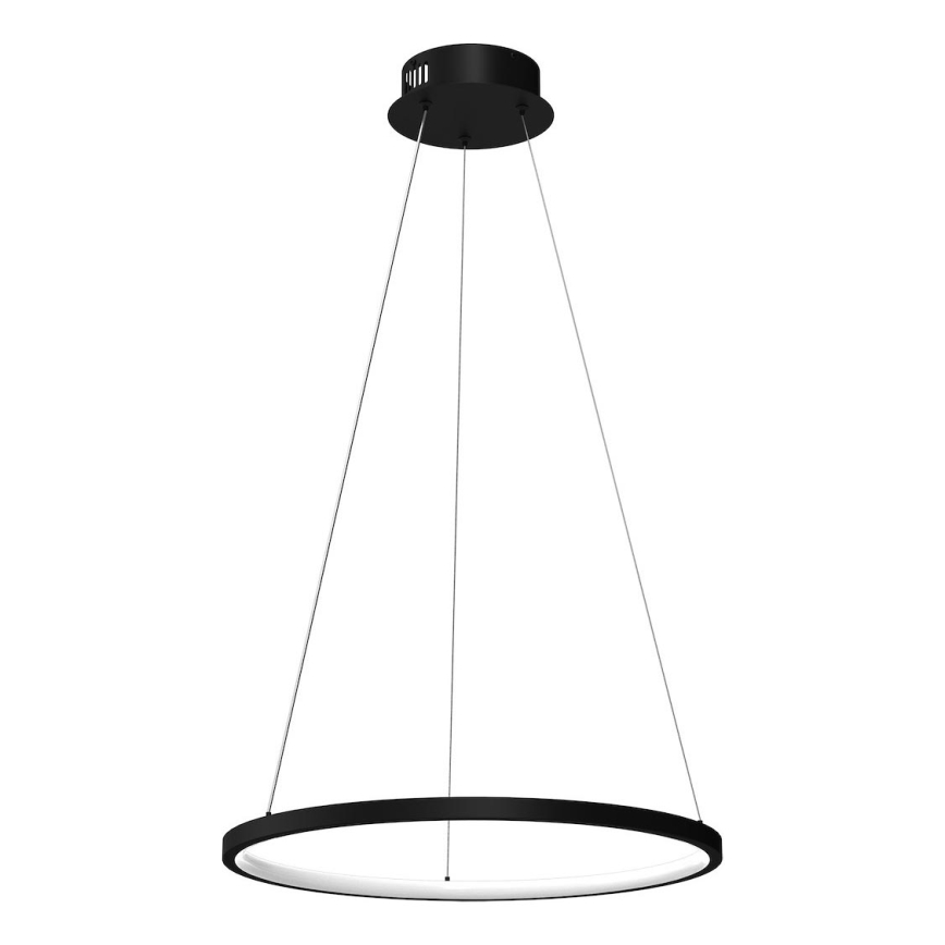 Κρεμαστό φωτιστικό οροφής LED HOOP LED/27W/230V διάμετρος 50 cm 4000K μαύρο