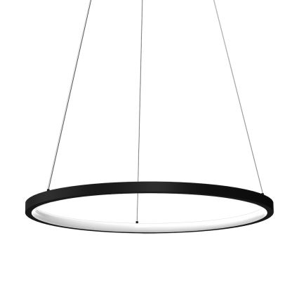 Κρεμαστό φωτιστικό οροφής LED HOOP LED/27W/230V διάμετρος 50 cm 4000K μαύρο