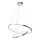 Κρεμαστό φωτιστικό οροφής LED HOOP LED/51W/230V διάμετρος 60 cm 4000K γυαλιστερό χρώμιο