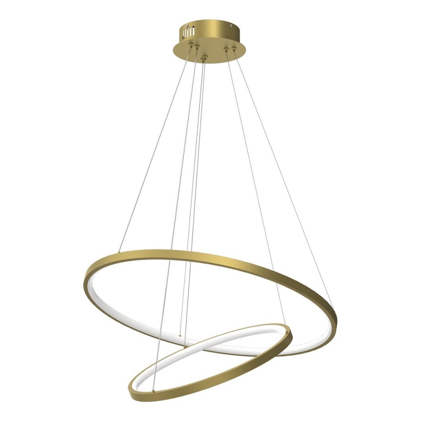 Κρεμαστό φωτιστικό οροφής LED HOOP LED/51W/230V διάμετρος 60 cm 4000K χρυσό