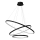 Κρεμαστό φωτιστικό οροφής LED HOOP LED/93W/230V διάμετρος 60 cm 4000K μαύρο