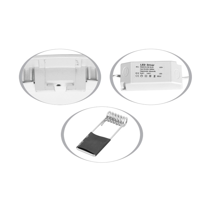 Κρεμαστό φωτιστικό οροφής μπάνιου LED LADA LED/18W/230V 4100K IP44