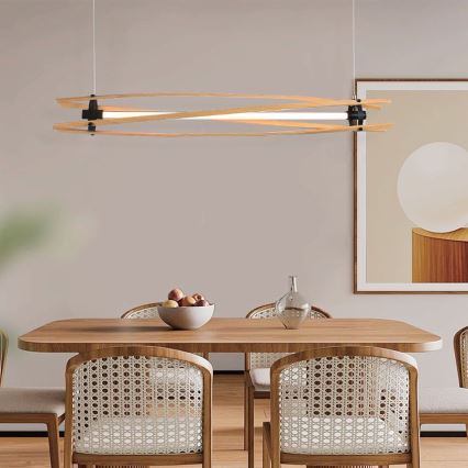 Κρεμαστό φωτιστικό οροφής LED LED/15W/230V 3000K καφέ