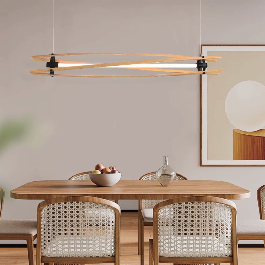 Κρεμαστό φωτιστικό οροφής LED LED/15W/230V 3000K καφέ
