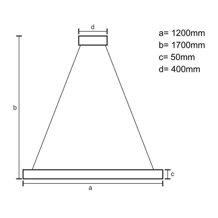 Κρεμαστό φωτιστικό οροφής LED LED/22W/230V 4000K 120 cm οξιά/μασίφ ξύλο