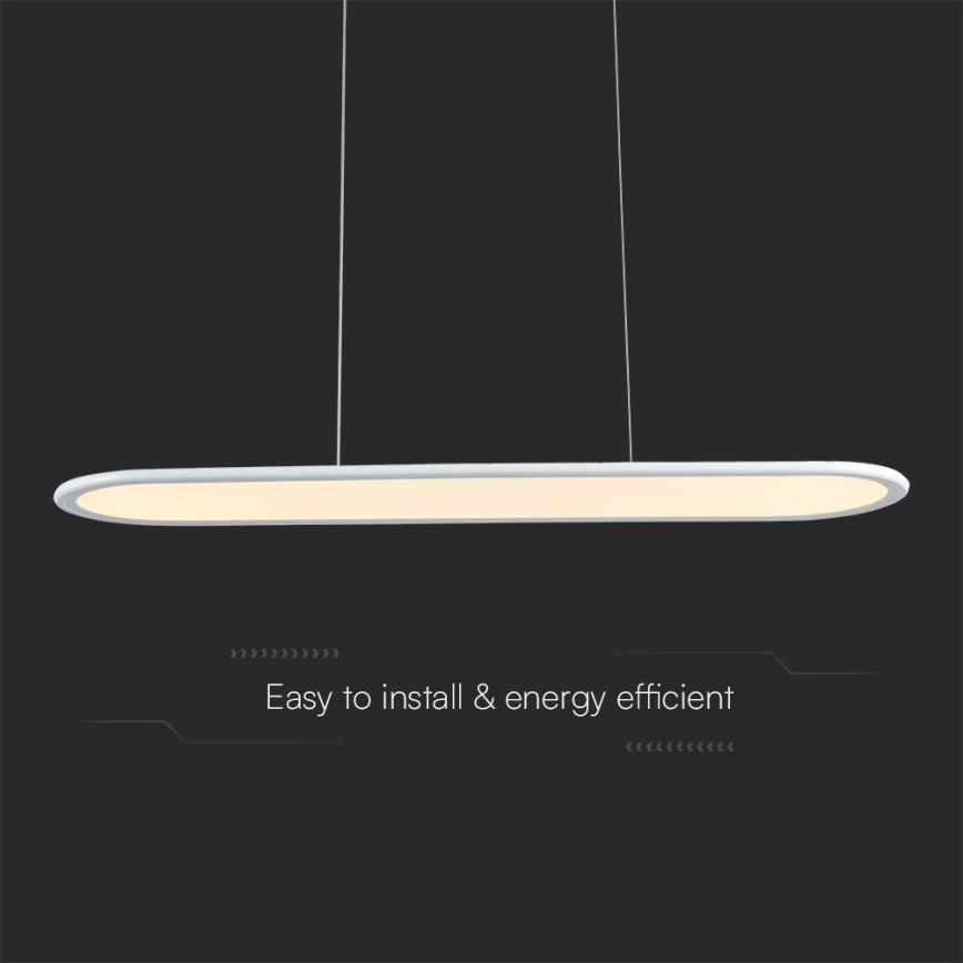 Κρεμαστό φωτιστικό οροφής LED LED/24W/230V 3000K λευκό