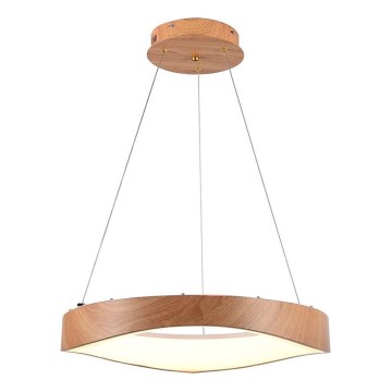 Κρεμαστό φωτιστικό οροφής LED LED/25W/230V 3000K ø 50 cm καφέ
