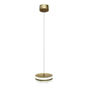 Κρεμαστό φωτιστικό οροφής LED LED/25W/230V διάμετρος 20 cm χρυσό