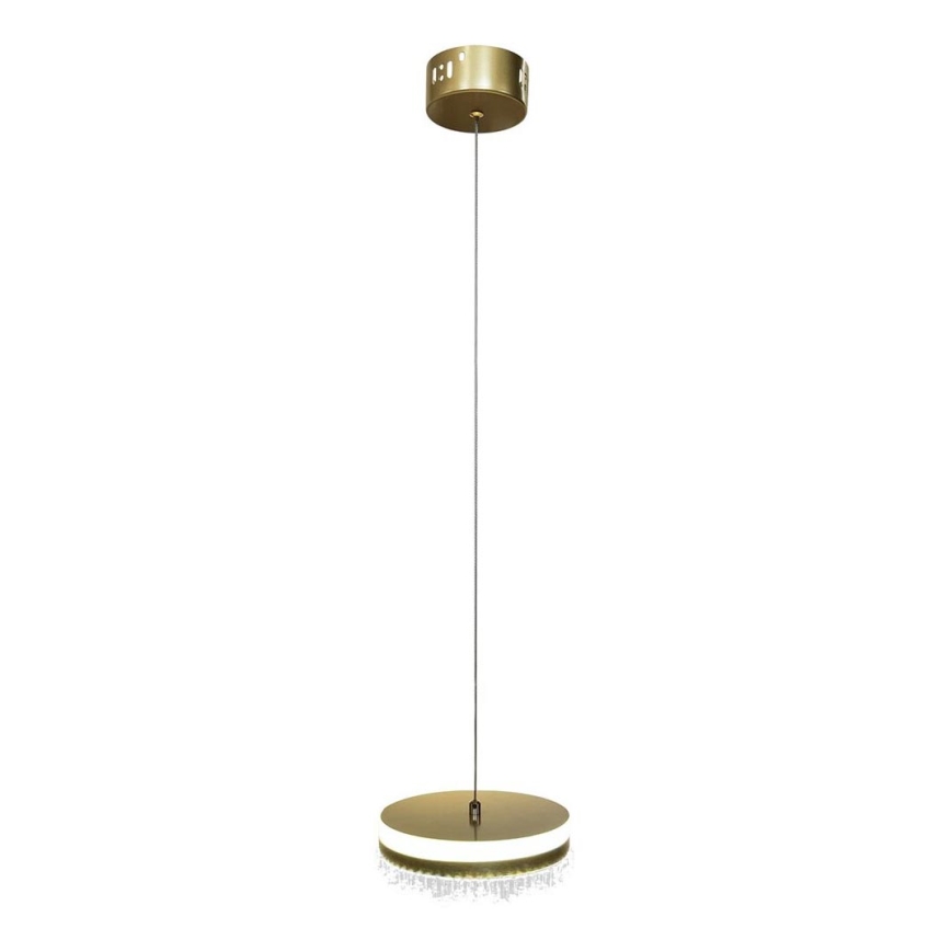 Κρεμαστό φωτιστικό οροφής LED LED/25W/230V διάμετρος 20 cm χρυσό