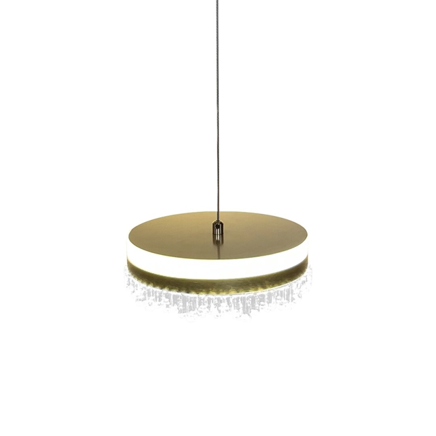 Κρεμαστό φωτιστικό οροφής LED LED/25W/230V διάμετρος 20 cm χρυσό