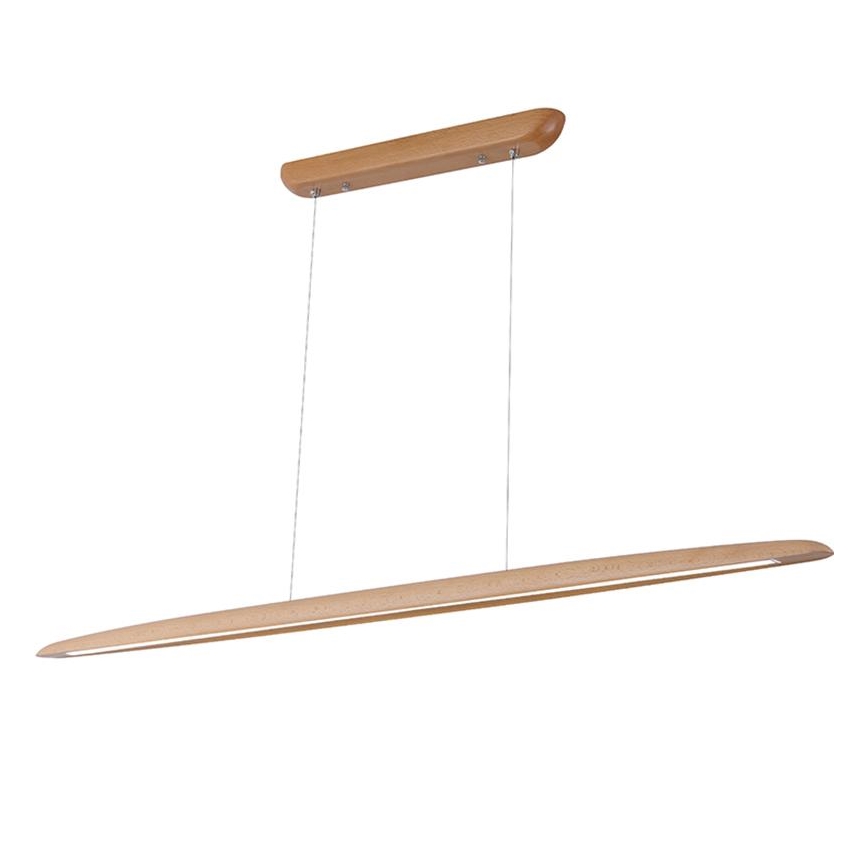 Κρεμαστό φωτιστικό οροφής LED LED/26W/230V 4000K 150 cm οξιά/μασίφ ξύλο