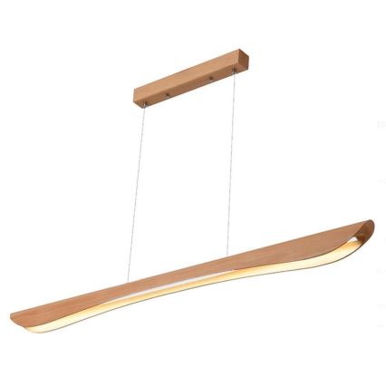 Κρεμαστό φωτιστικό οροφής LED LED/26W/230V 4000K 150 cm οξιά/μασίφ ξύλο