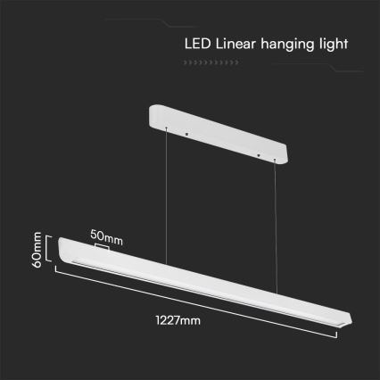 Κρεμαστό φωτιστικό οροφής LED LED/36W/230V 3000/4000/6400K λευκό