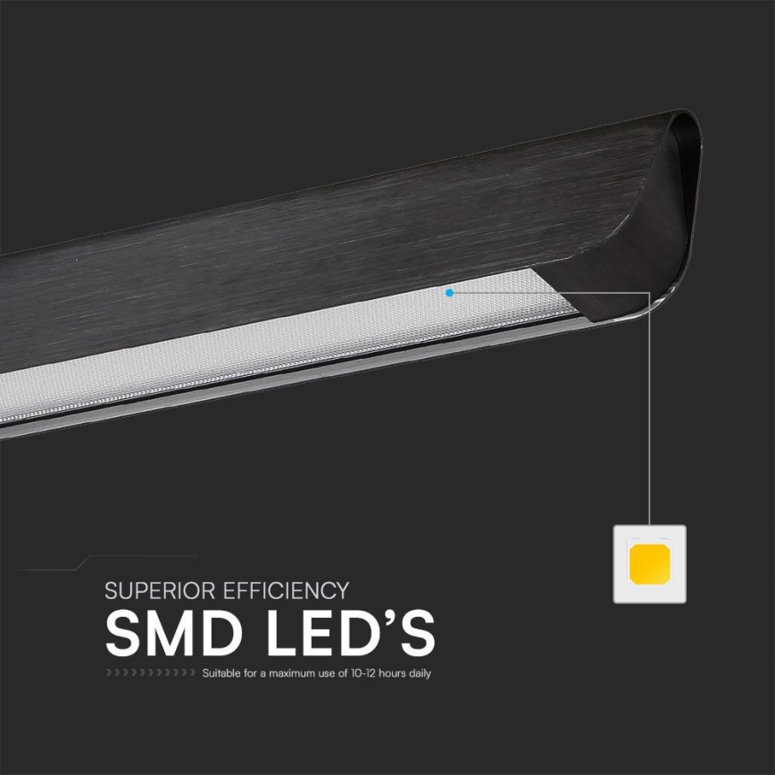 Κρεμαστό φωτιστικό οροφής LED LED/36W/230V 3000/4000/6400K μαύρο