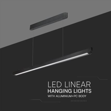 Κρεμαστό φωτιστικό οροφής LED LED/36W/230V 3000/4000/6400K μαύρο