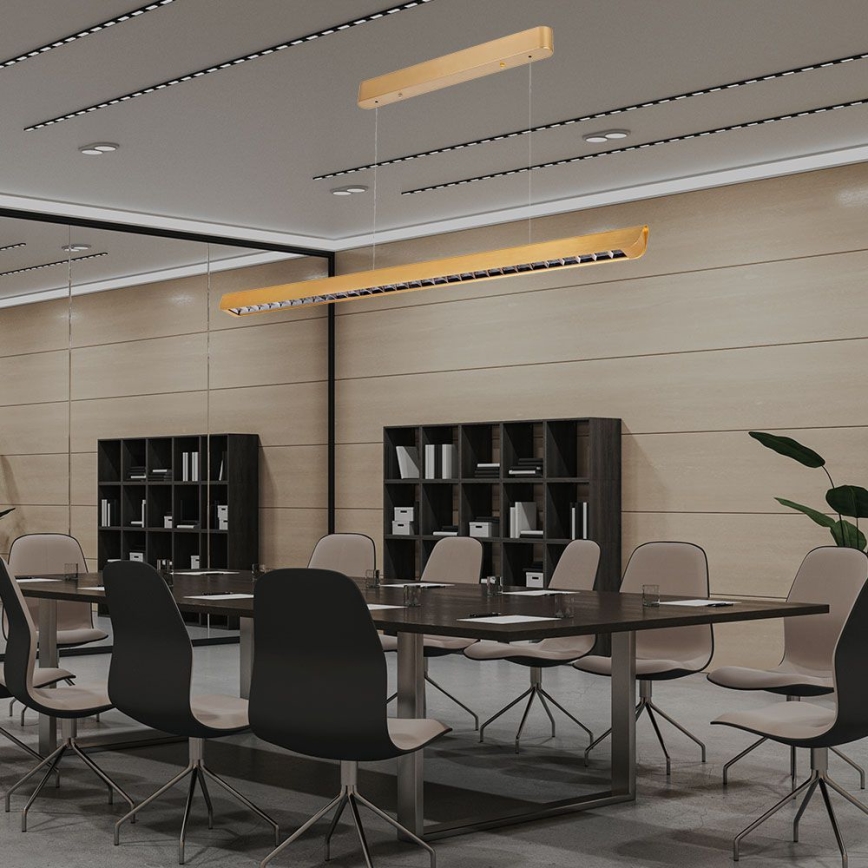 Κρεμαστό φωτιστικό οροφής LED LED/36W/230V 3000/4000/6400K χρυσαφί