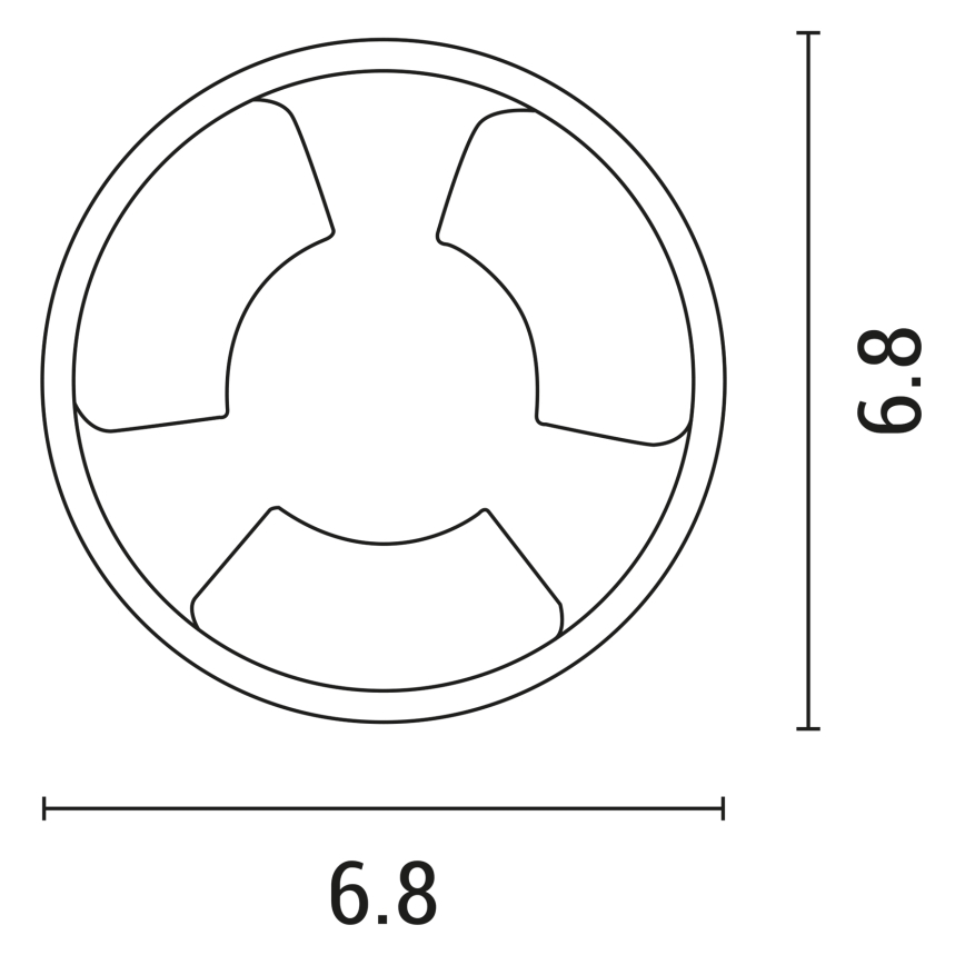 Κρεμαστό φωτιστικό οροφής LED LED/3W/12V IP65