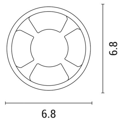 Κρεμαστό φωτιστικό οροφής LED LED/3W/12V IP65