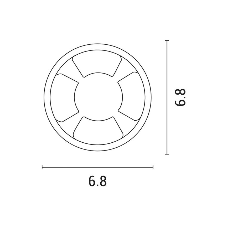 Κρεμαστό φωτιστικό οροφής LED LED/3W/12V IP65