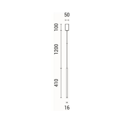 Κρεμαστό φωτιστικό οροφής LED LED/3W/230V 3000K διάμετρος 5 cm