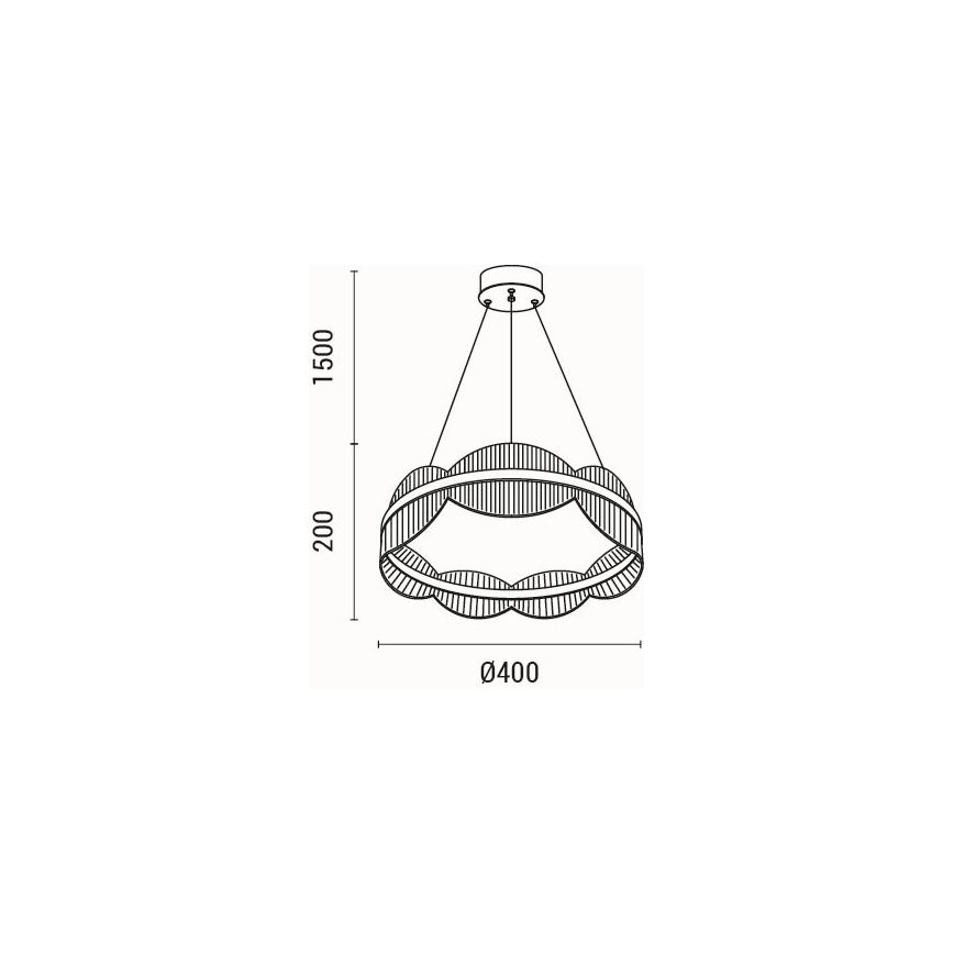 Κρεμαστό φωτιστικό οροφής LED LED/48W/230V 3000K