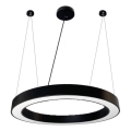 Κρεμαστό φωτιστικό οροφής LED LED/50W/230V 4000K διάμετρος 100 cm μαύρο