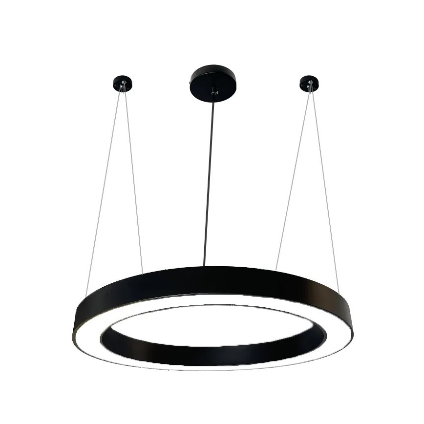 Κρεμαστό φωτιστικό οροφής LED LED/50W/230V 4000K διάμετρος 100 cm μαύρο