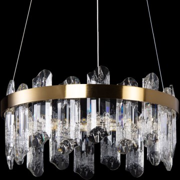 Κρεμαστό φωτιστικό οροφής LED LED/50W/230V διάμετρος 40 cm χρυσό