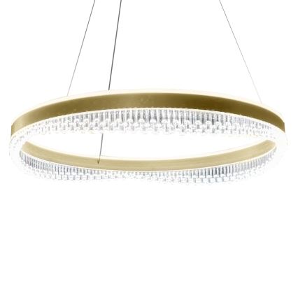 Κρεμαστό φωτιστικό οροφής LED LED/52W/230V διάμετρος 60 cm χρυσό