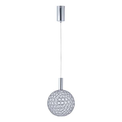 Κρεμαστό φωτιστικό οροφής LED LED/6,3W/230V 3000K γυαλιστερό χρώμιο διάμετρος 25 cm