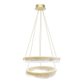 Κρεμαστό φωτιστικό οροφής LED LED/85W/230V διάμετρος 60 cm χρυσό