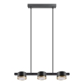 Κρεμαστό φωτιστικό οροφής LED MIRELLA 3xGX53/6W/230V μαύρο