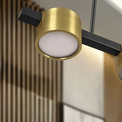 Κρεμαστό φωτιστικό οροφής LED MIRELLA 3xGX53/6W/230V χρυσό/μαύρο