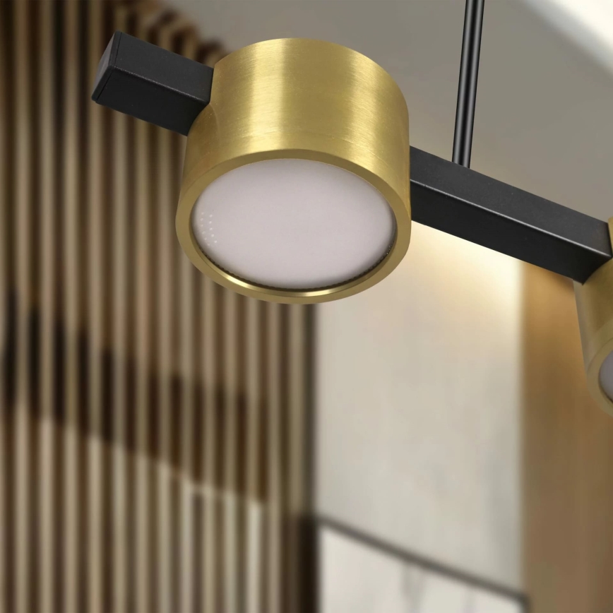 Κρεμαστό φωτιστικό οροφής LED MIRELLA 4xGX53/6W/230V χρυσό/μαύρο