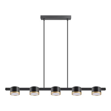 Κρεμαστό φωτιστικό οροφής LED MIRELLA 5xGX53/6W/230V μαύρο