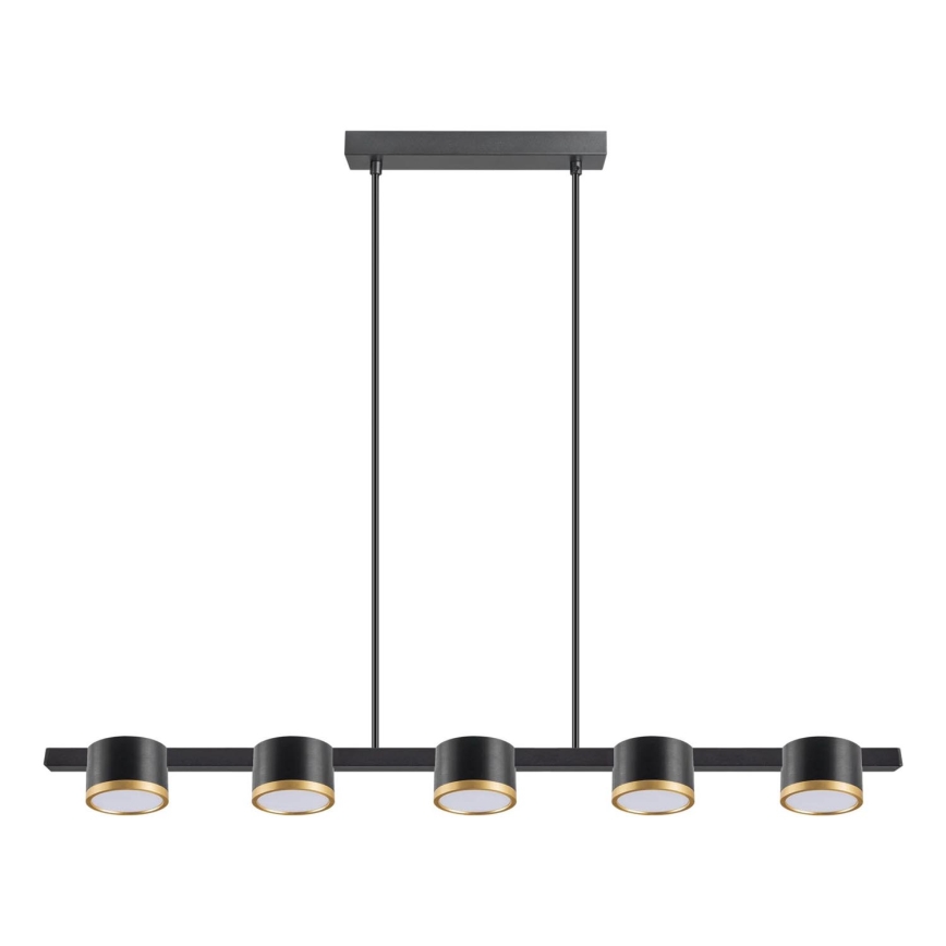 Κρεμαστό φωτιστικό οροφής LED MIRELLA 5xGX53/6W/230V μαύρο