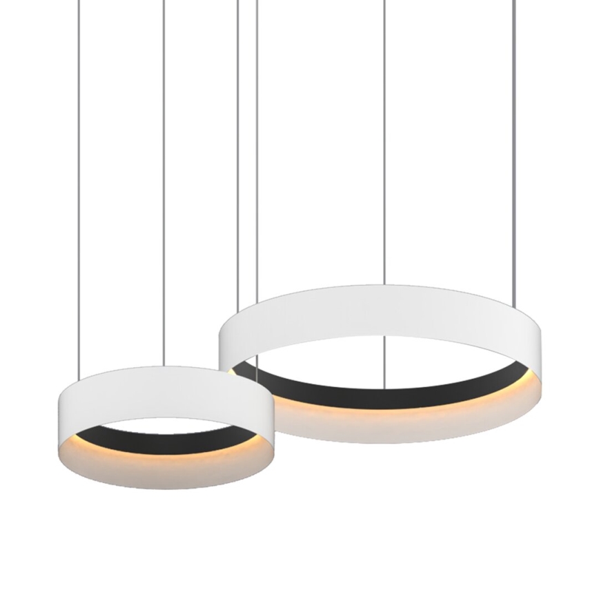 Κρεμαστό φωτιστικό οροφής LED ORBITA LED/72W/230V λευκό/μαύρο