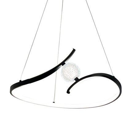 Κρεμαστό φωτιστικό οροφής LED PERLA LED/34W/230V μαύρο