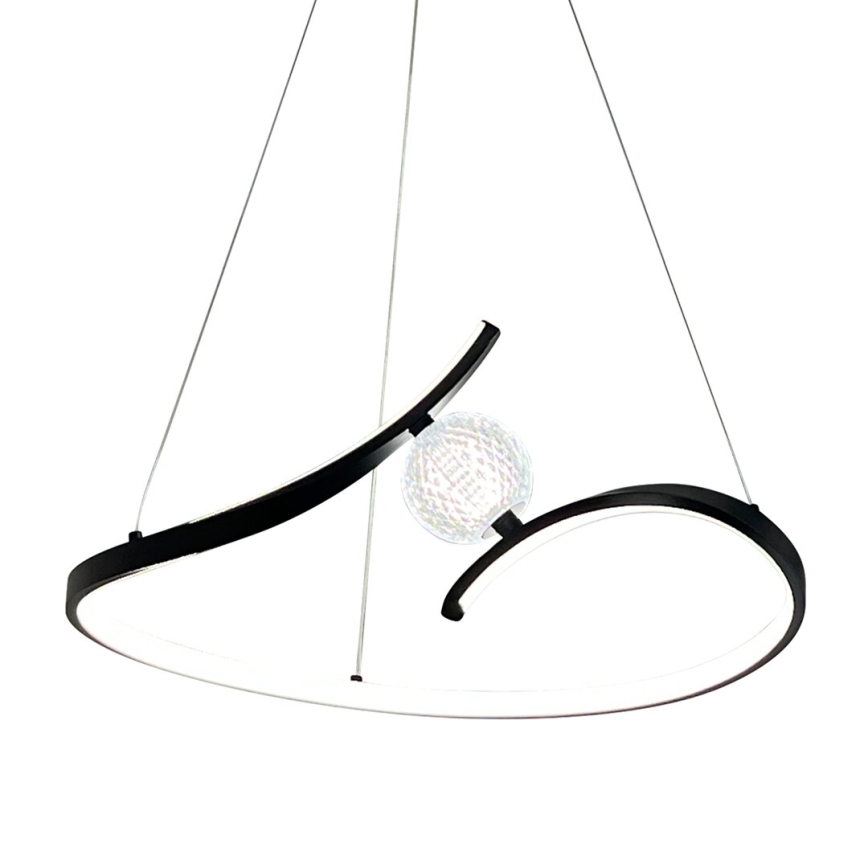 Κρεμαστό φωτιστικό οροφής LED PERLA LED/34W/230V μαύρο