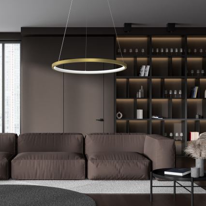 Κρεμαστό φωτιστικό οροφής LED  ROTONDA LED/27W/230V χρυσό
