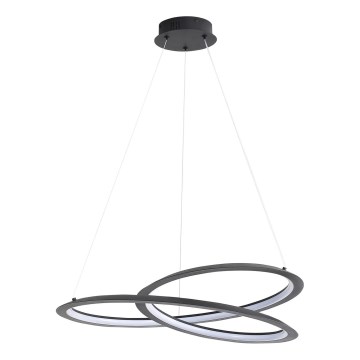 Κρεμαστό φωτιστικό οροφής LED TANGO LED/44W/230V 4000K διάμετρος 60 cm μαύρο